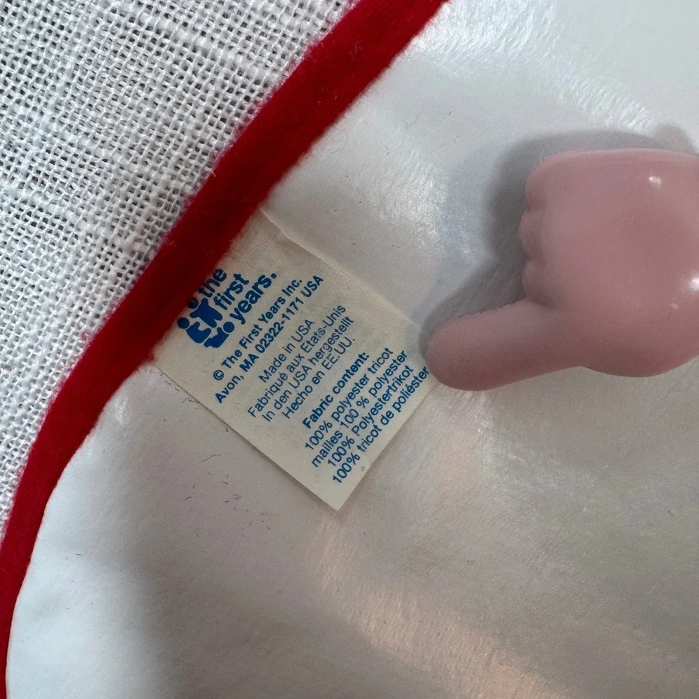 VTG Disney Winnie the Pooh Piglet Coverall Bib First Years Unisex Crumbs Catcher